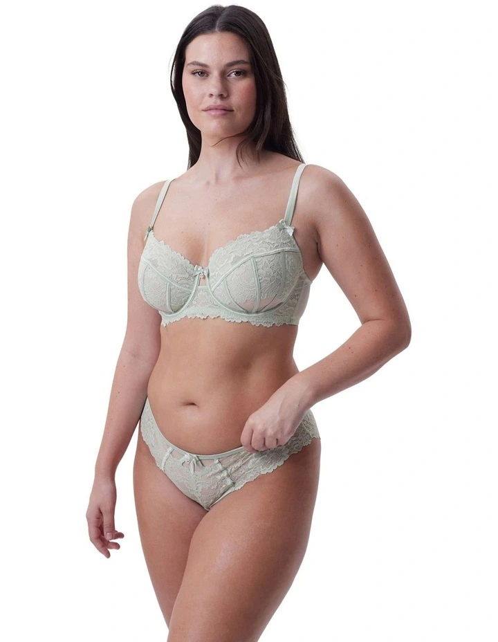 Bethany Full Cup Underwire Bra in Light Green image 2