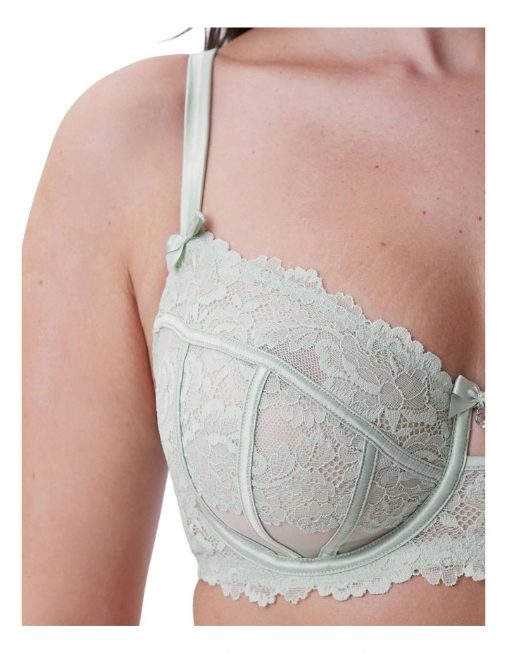 Bethany Full Cup Underwire Bra in Light Green image 4
