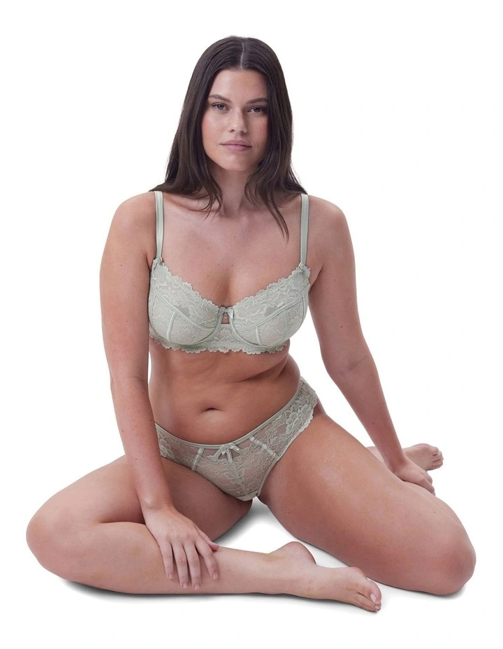 Bethany Full Cup Underwire Bra in Light Green image 5