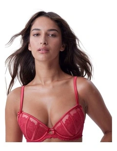 Bethany Push Up Bra in Red
