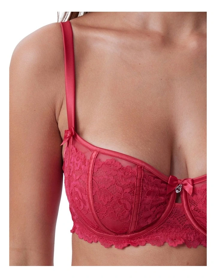 Bethany Underwire Bra in Red image 4