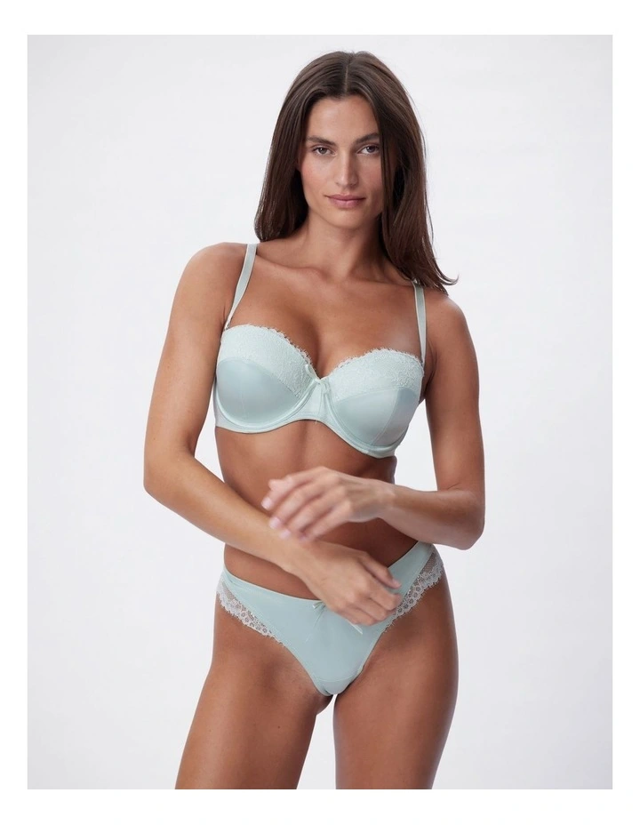 Bras N Things Simone Lightly Lined Balconette Bra in Light Green image 4