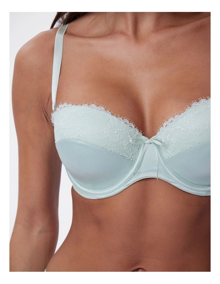 Bras N Things Simone Lightly Lined Balconette Bra in Light Green image 6