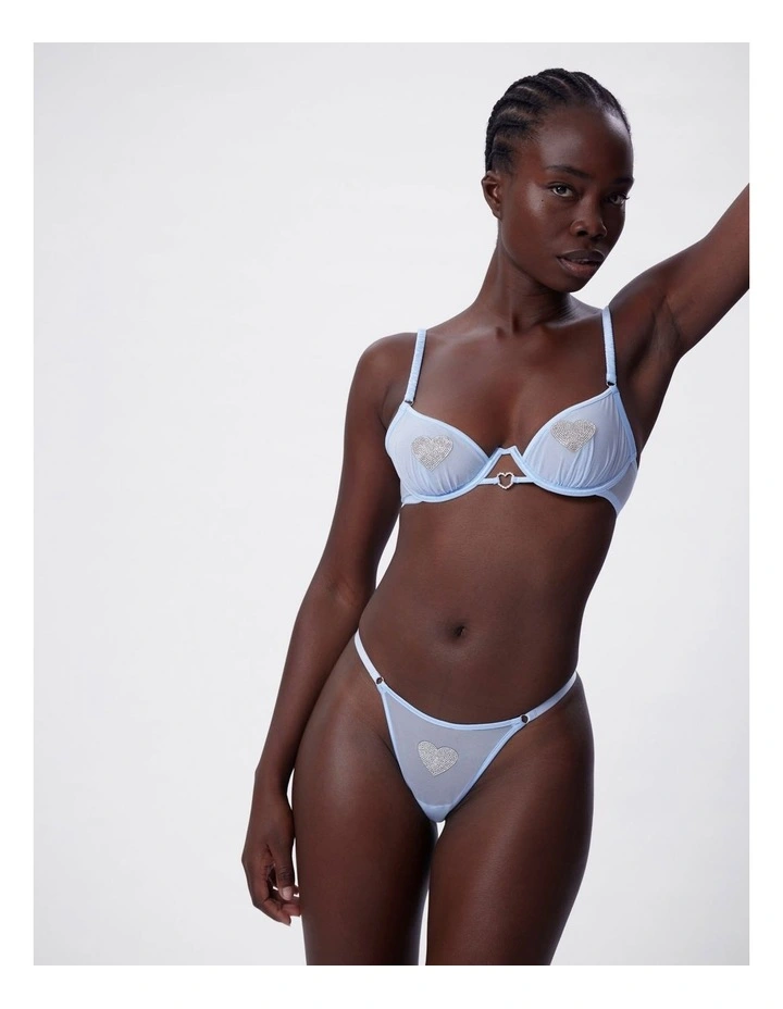 bras n things breaking hearts unlined plunge moira string set image 1