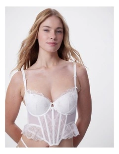 Bras N Things Enchanted Eternal Hour Push Up Balconette Corset in Ivory