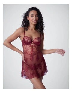bras n things sweet nothings push up 1/4 cup babydoll