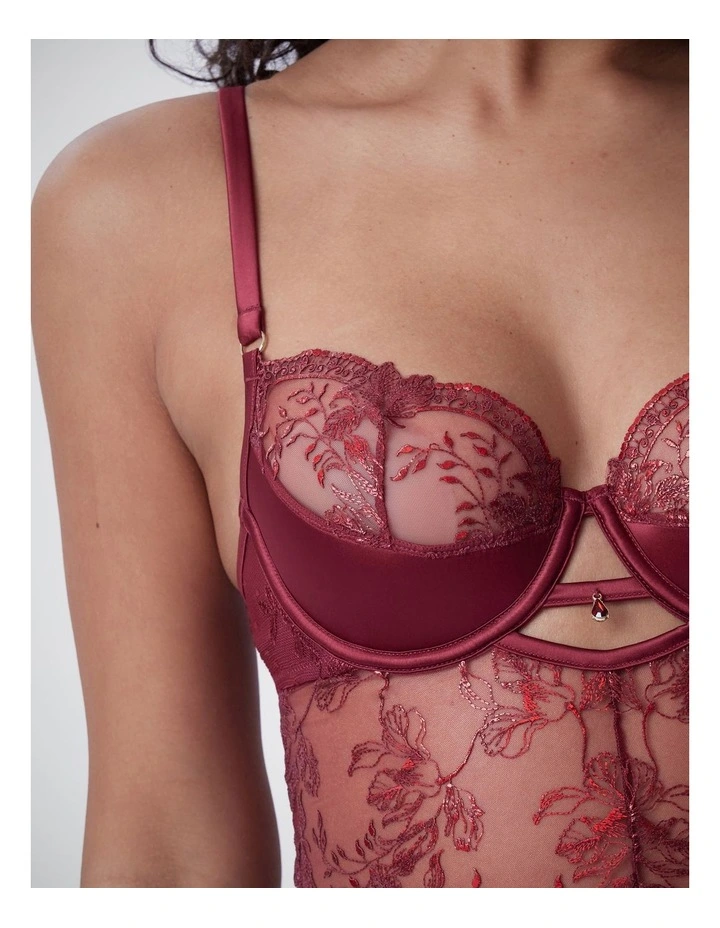 bras n things sweet nothings push up 1/4 cup babydoll image 4