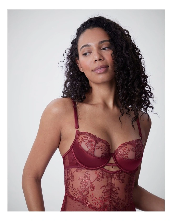 bras n things sweet nothings push up 1/4 cup babydoll image 5