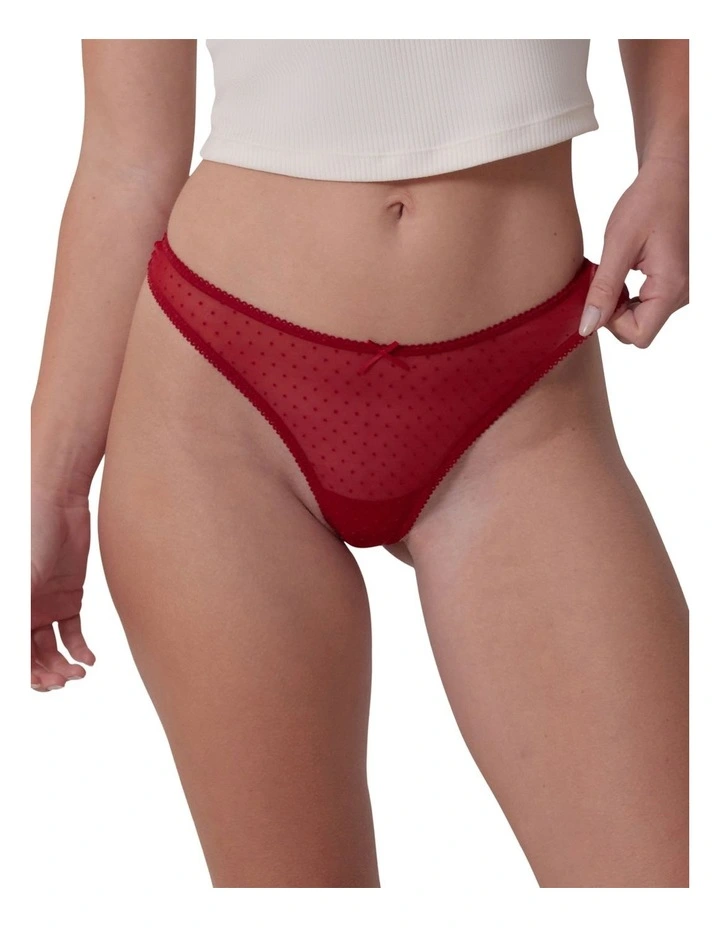 Malia Gee String in Red image 3