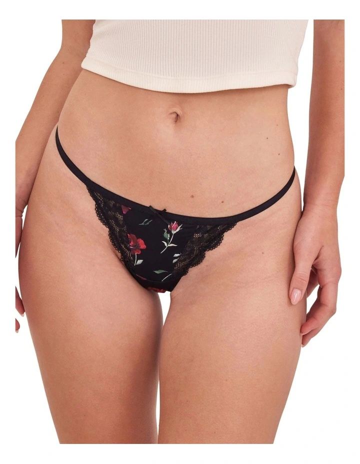 Bras Things Faith String in Black image 1