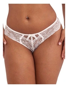 Bethany Brazilian Knicker Brief in Ivory