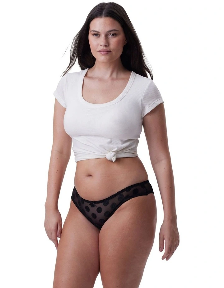 Noa Brazilian Knicker in Black image 2