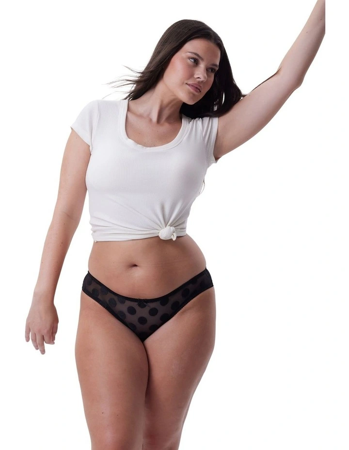 Noa Brazilian Knicker in Black image 4