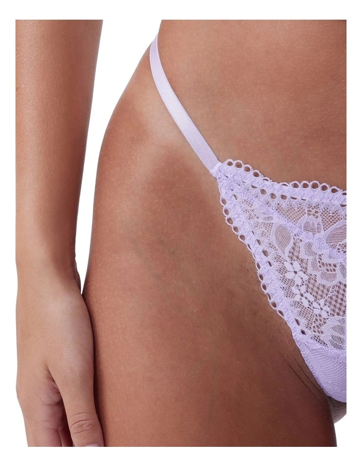 Sara High Leg String in Lavender image 4