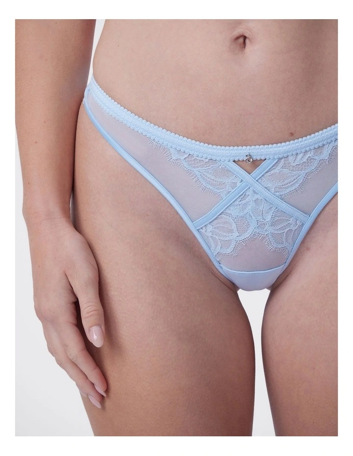 Bras N Things Seraphine High Leg G String in Blue image 6