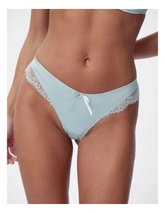 Bras N Things Simone G String in Light Green