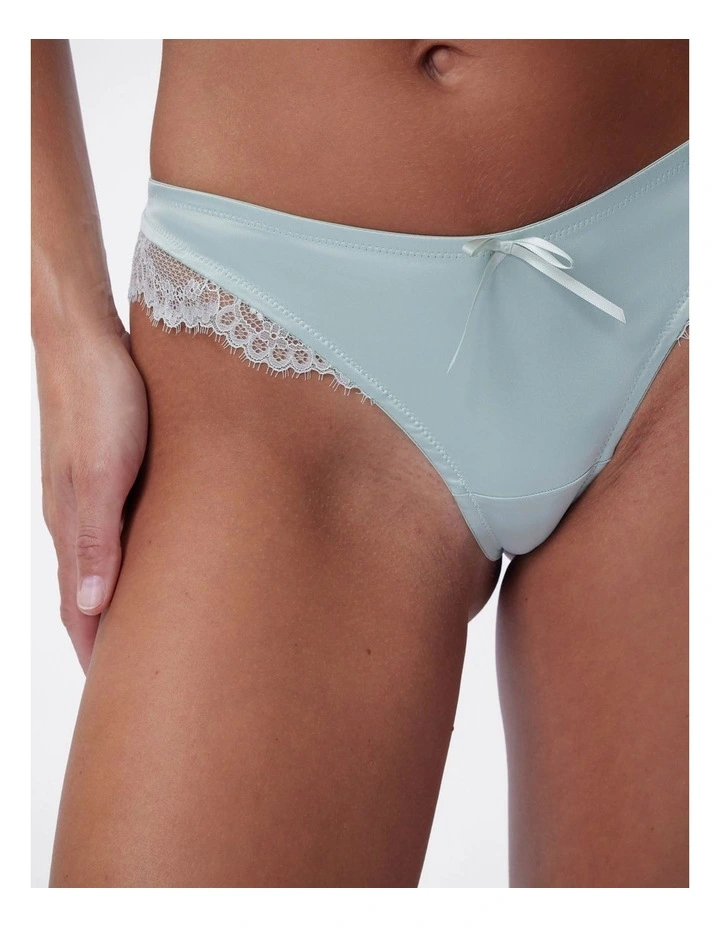 Bras N Things Simone G String in Light Green image 6