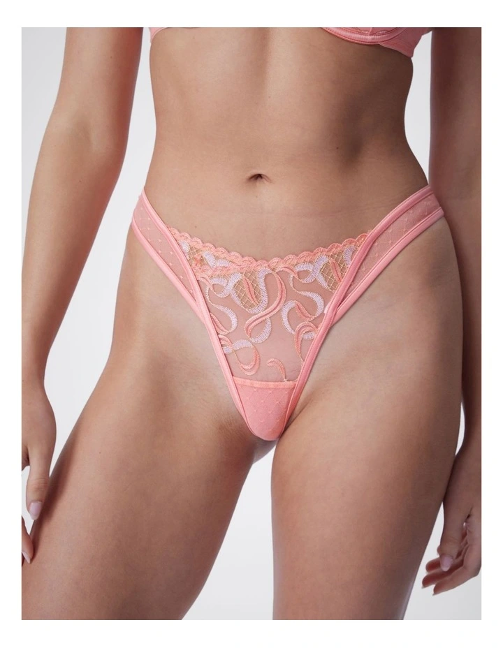 Bras n things Luna Drift high leg string image 1