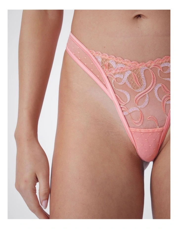 Bras n things Luna Drift high leg string image 4