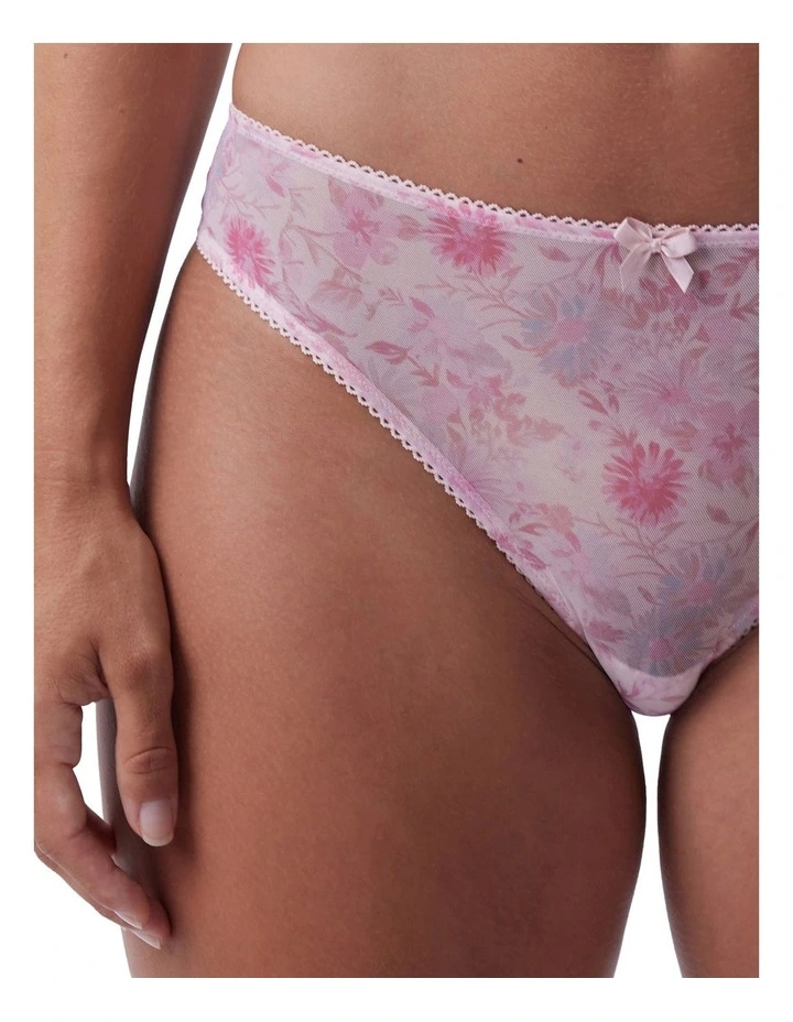 Lucille Brazilian Knicker Brief in Print Floral image 4