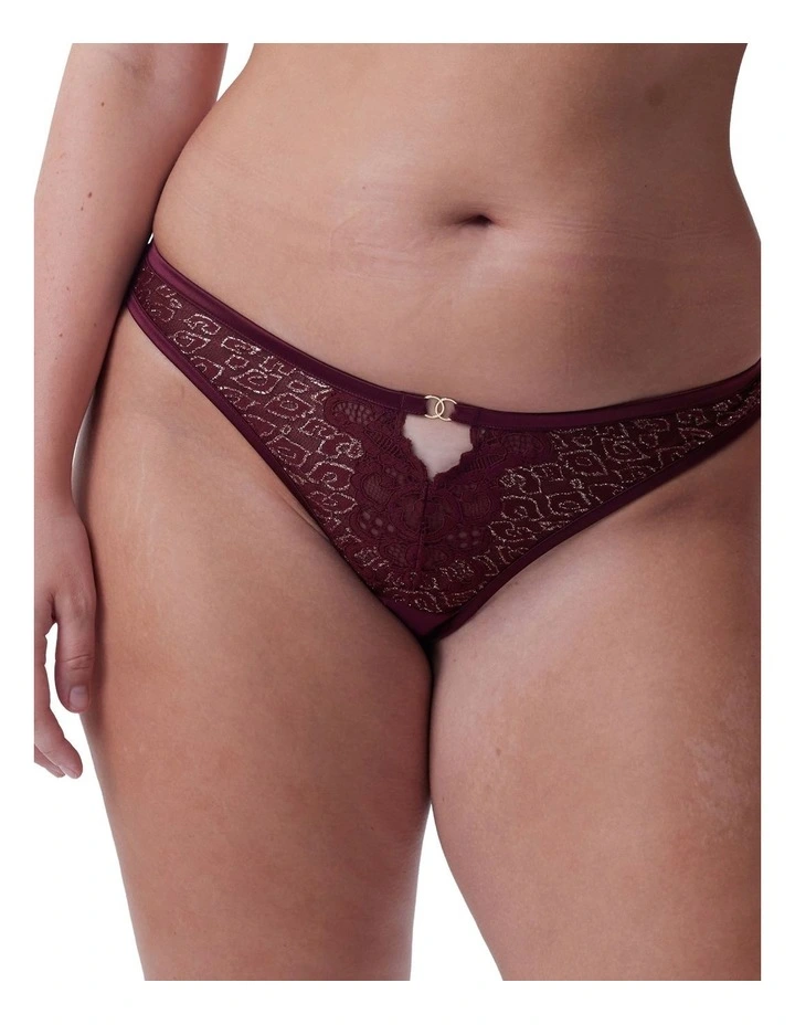 Edelweis Brazilian Knicker in Red image 1