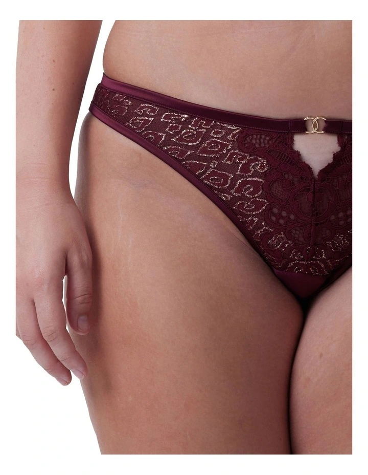 Edelweis Brazilian Knicker in Red image 4