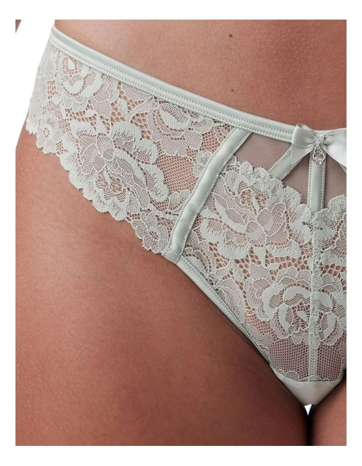 Bethany Brazilian Knicker Brief in Light Green image 6