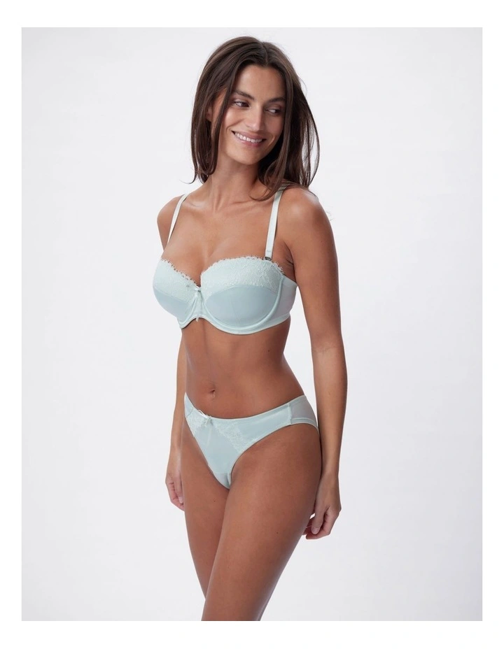 Bras N Things Simone Brazilian Knicker in Light Green image 3