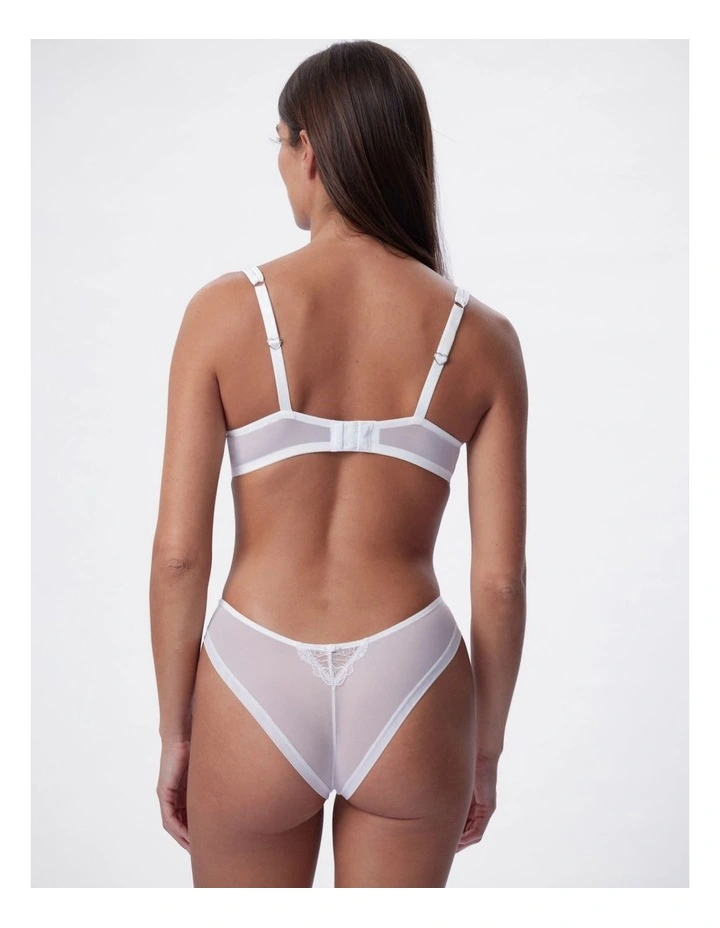 Bras N Things Enchanted Eternal Hour High Leg Brazilian Knicker in Ivory image 2