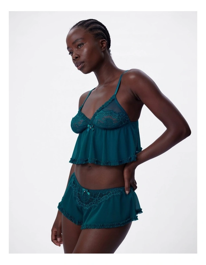 Bras n Things Too Cute French Knicker in teal image 3