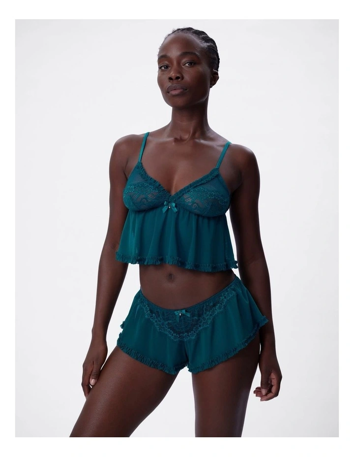 Bras n Things Too Cute French Knicker in teal image 4