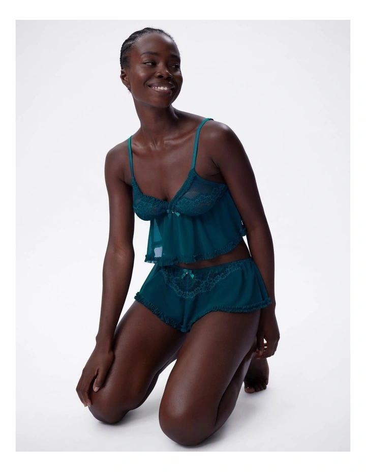 Bras n Things Too Cute French Knicker in teal image 5
