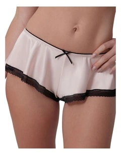 Jadey High Leg French Knicker in Oatmeal