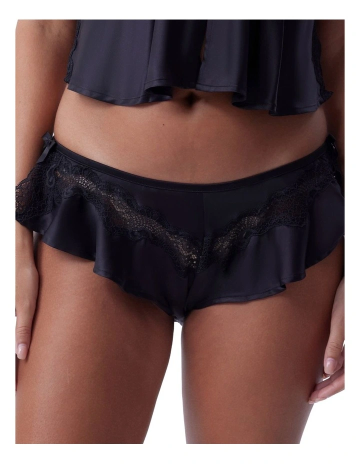 Bras N Things Night Games Summer Crush French Knicker in Black image 1