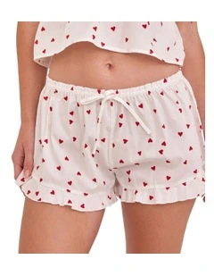 Dorothy Hearts Short in White