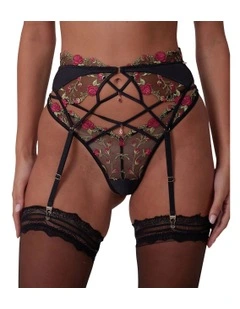 Stay The Night Suspender in Black