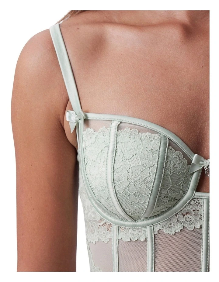 Bethany Balconette Bodysuit in Light Green image 6