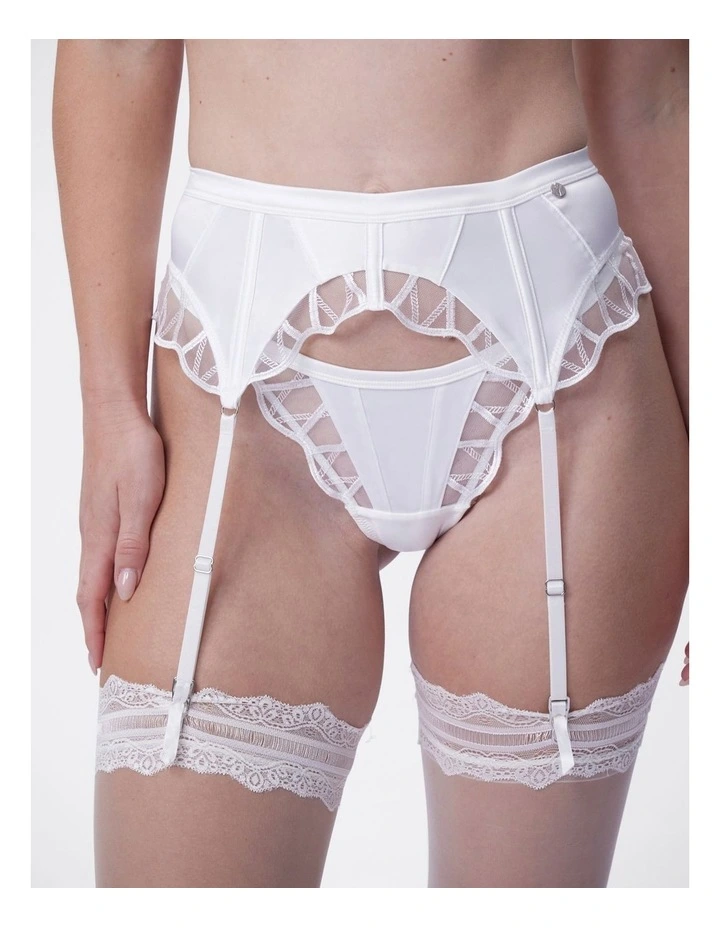 Bras N Things Vamp Hopeless Romantic Suspender in Ivory image 1