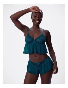 Bras n Things Too Cute cami in teal