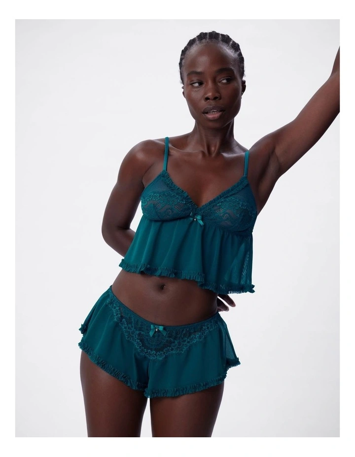 Bras n Things Too Cute cami in teal image 5