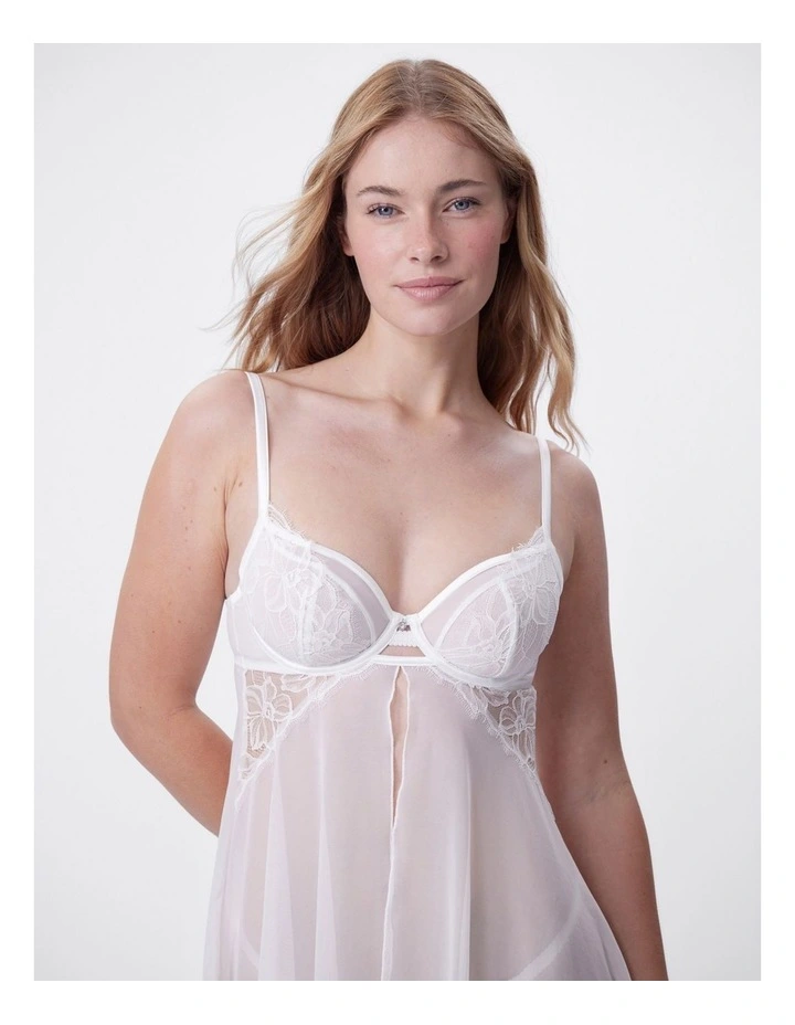 Bras N Things Seraphine Babydoll & String Set in Ivory image 5