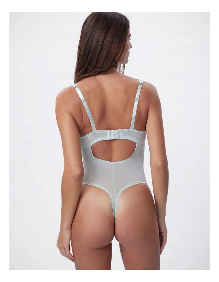 Bras N Things Simone Bodysuit in Light Green image 2