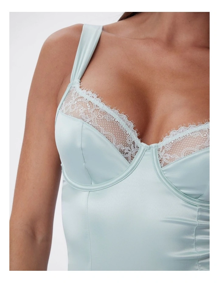 Bras N Things Simone Bodysuit in Light Green image 6