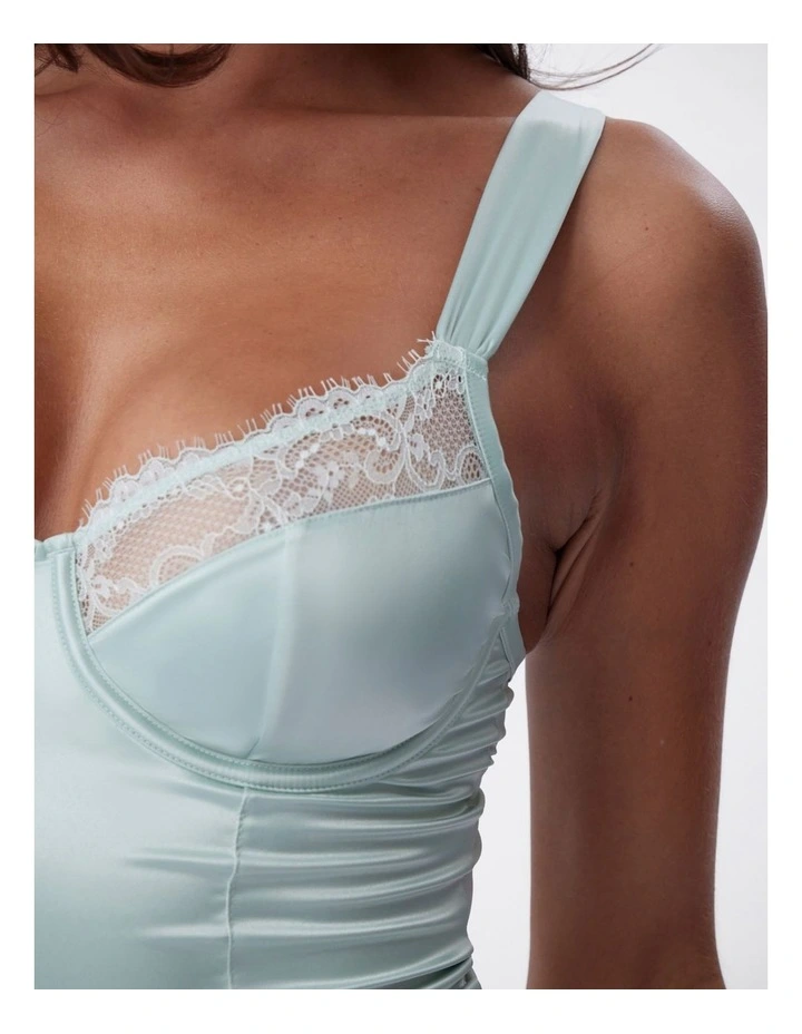 Bras N Things Simone Bodysuit in Light Green image 7