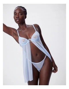 bras n things breaking hearts moira babydoll set in light blue
