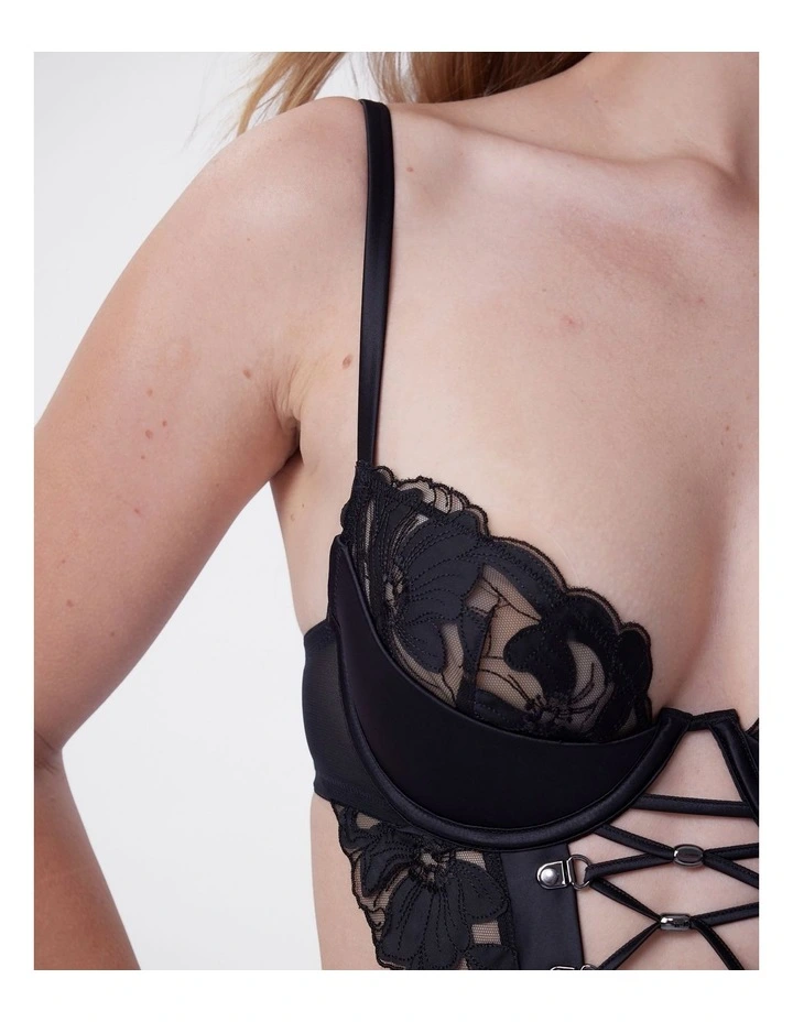 bras n things up all night push up 1.4 cup bodysuit image 5