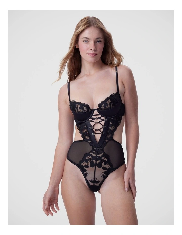 bras n things up all night push up 1.4 cup bodysuit image 6