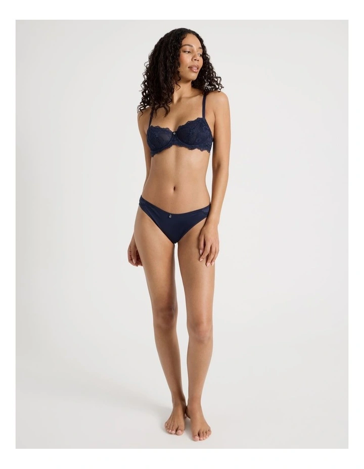 Pure Comfort Lace Balconette Underwire Bra in Black image 6