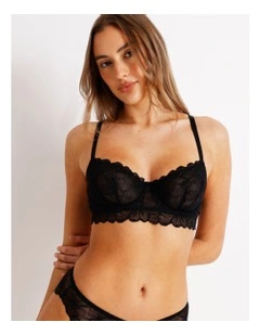 Embrace Longline Underwire Bra in Plum