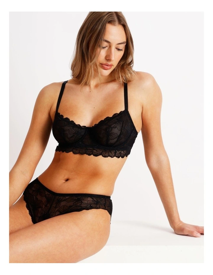 Embrace Longline Underwire Bra in Plum image 6